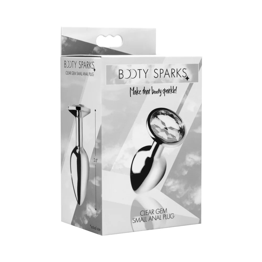 Booty Sparks Clear Gem Anal Plug Small - TruLuv Novelties