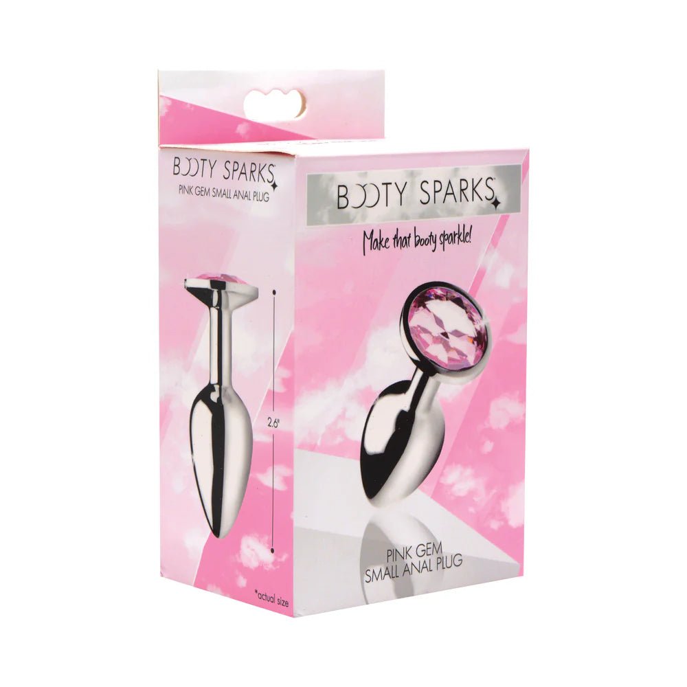 Booty Sparks Pink Gem Anal Plug Small - TruLuv Novelties
