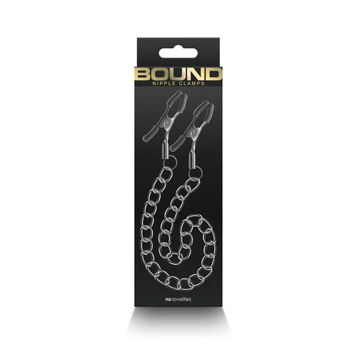 Bound Nipple Clamps DC2 Gunmetal - TruLuv Novelties