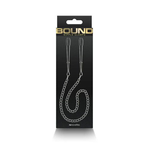 Bound Nipple Clamps DC3 Gunmetal - TruLuv Novelties