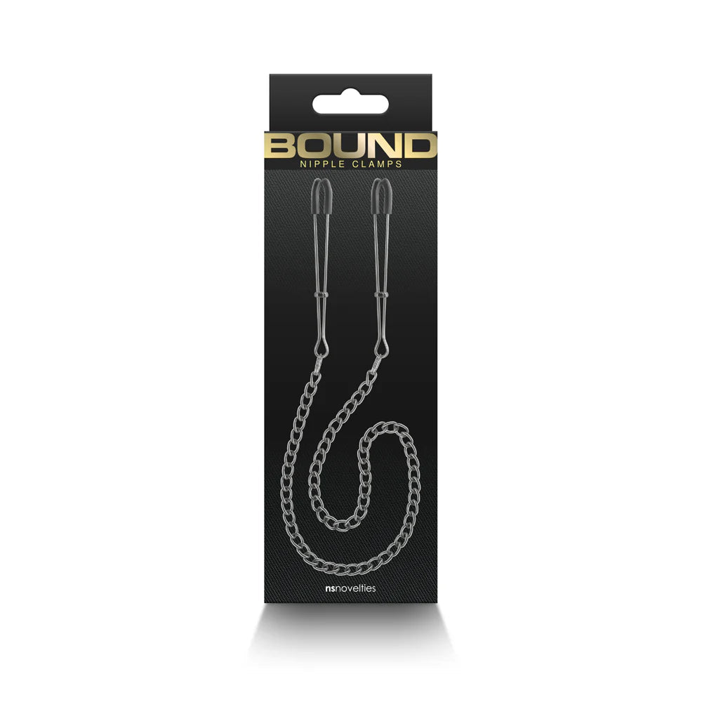 Bound Nipple Clamps DC3 Gunmetal - TruLuv Novelties