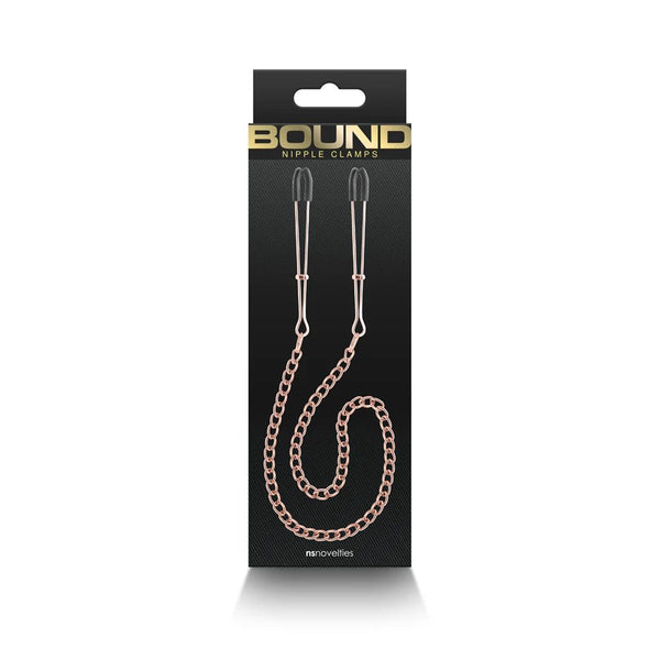 Bound Nipple Clamps DC3 Rose Gold - TruLuv Novelties