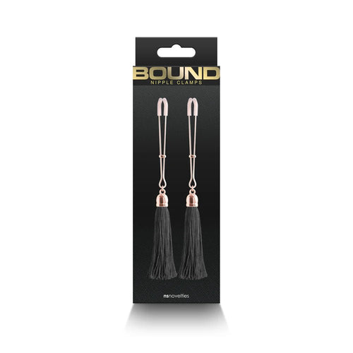 Bound Nipple Clamps T1 Black - TruLuv Novelties