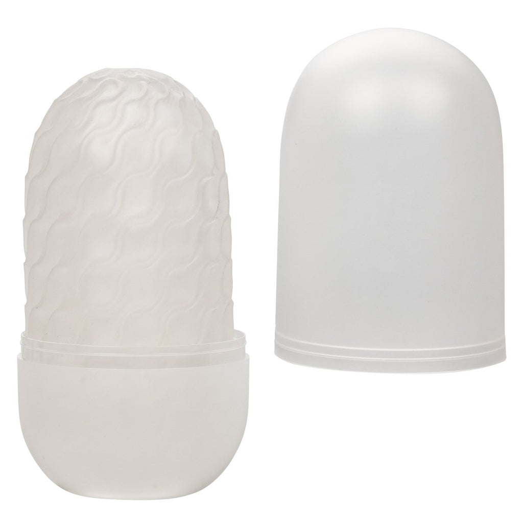 Boundless Reversible Nubby Stroker - Clear - TruLuv Novelties