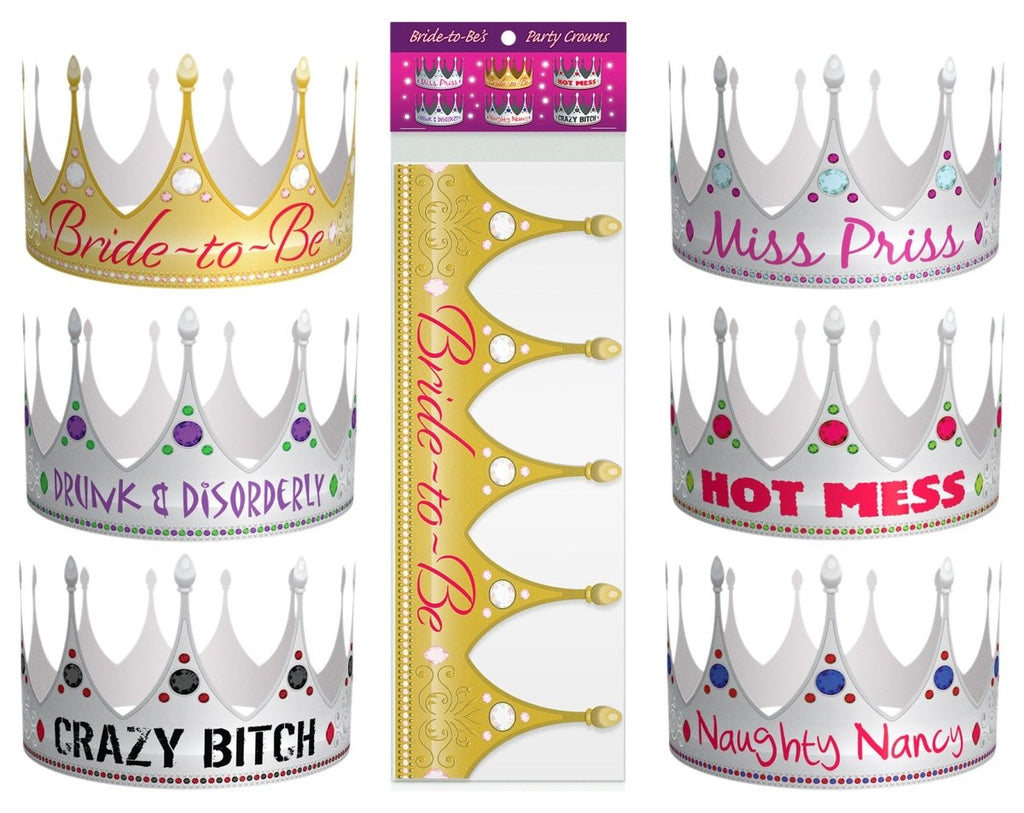 Bride-to-Be Party Crowns - TruLuv Novelties