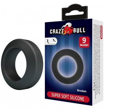 Brodan - Cockring Super Soft Silicone - Black - TruLuv Novelties