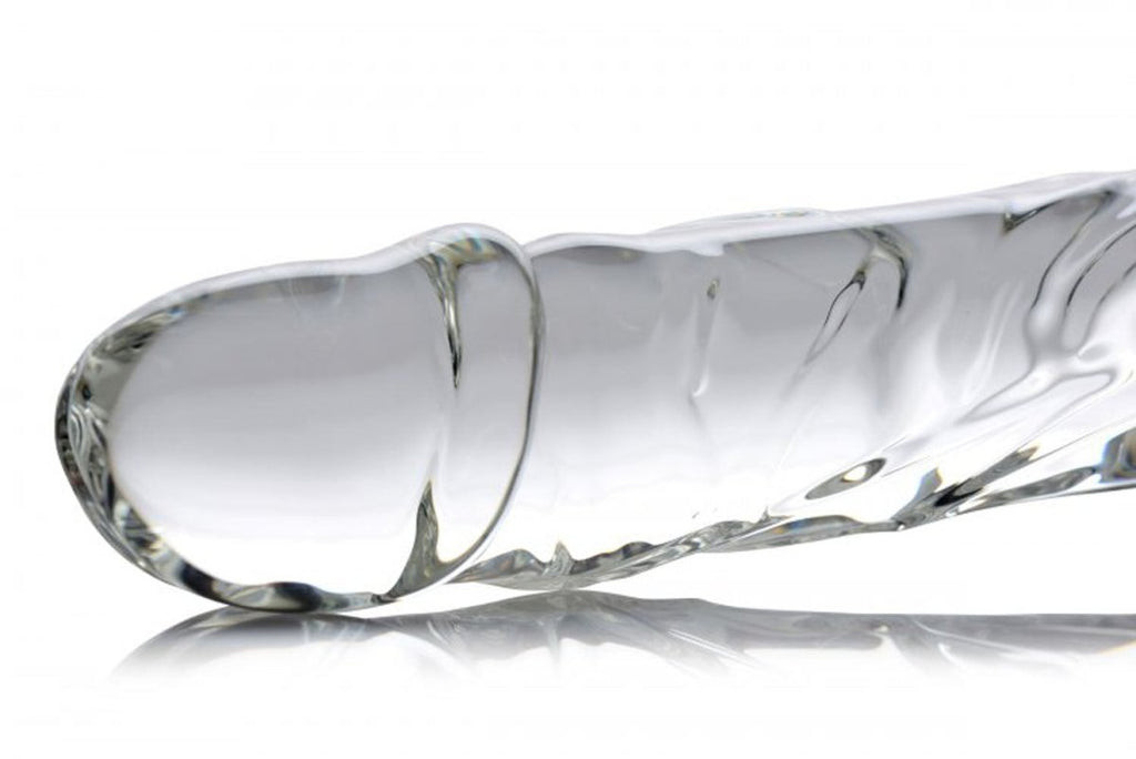 Brutus Glass Dildo Thruster - Clear - TruLuv Novelties