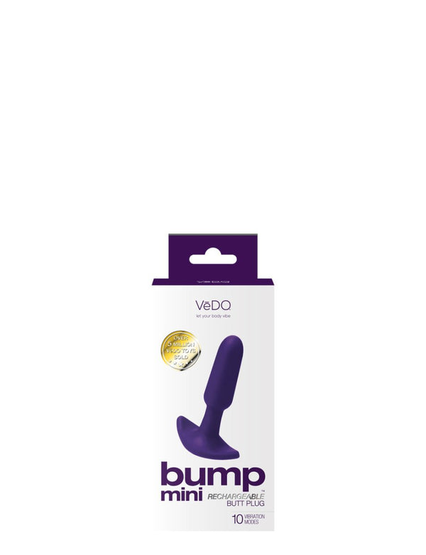 Bump Mini Rechargeable Anal Plug - Purple - TruLuv Novelties