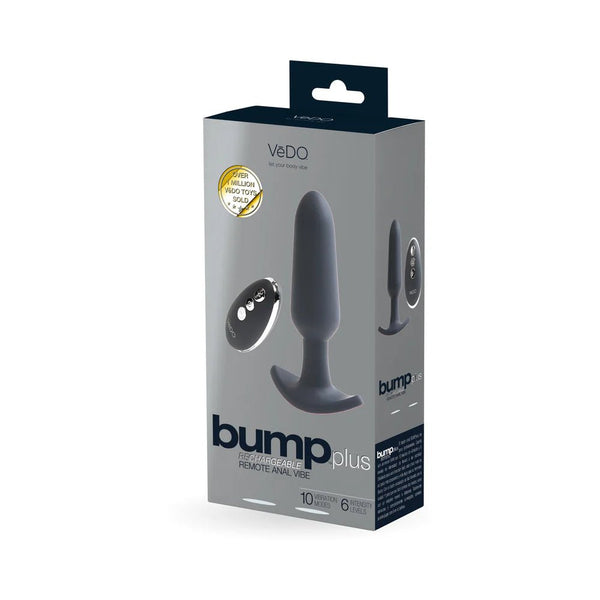 Bump Plus Rechargeable Remote Control Anal Vibe Black - TruLuv Novelties