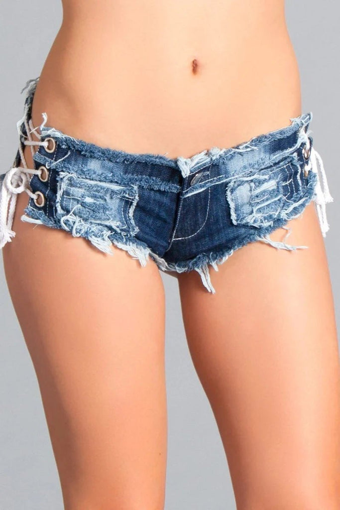 BWJ4 Sexy Cut Off Low Waist Denim Jeans - TruLuv Novelties