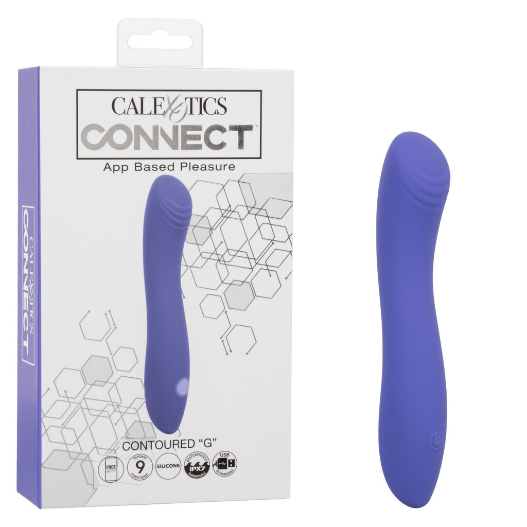 Calexotics Connect Contoured "G" - Periwinkle - TruLuv Novelties