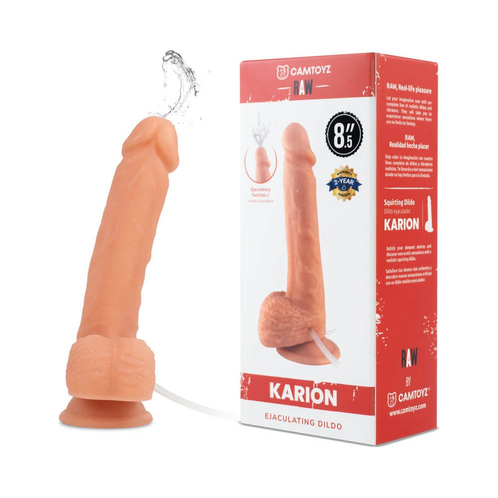 Camtoyz Raw Karion Realistic 8.5 in. Squirting Dildo
