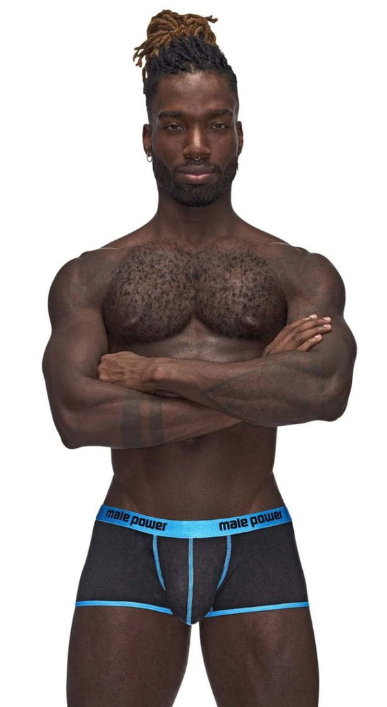 Casanova Uplift Mini Shorts - Black/blue - TruLuv Novelties