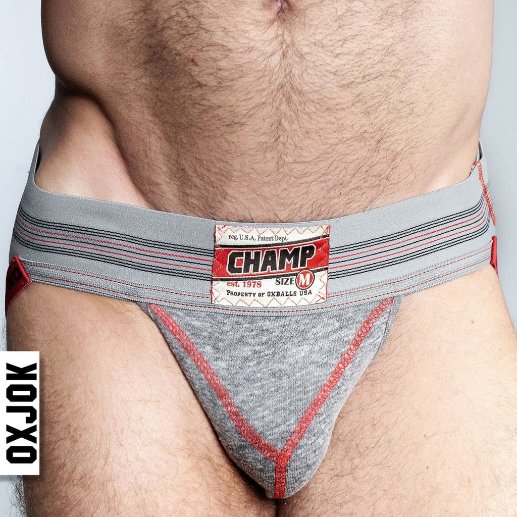 Champ Vintage Sweatshirt Jockstrap Gray Heather - Large - TruLuv Novelties