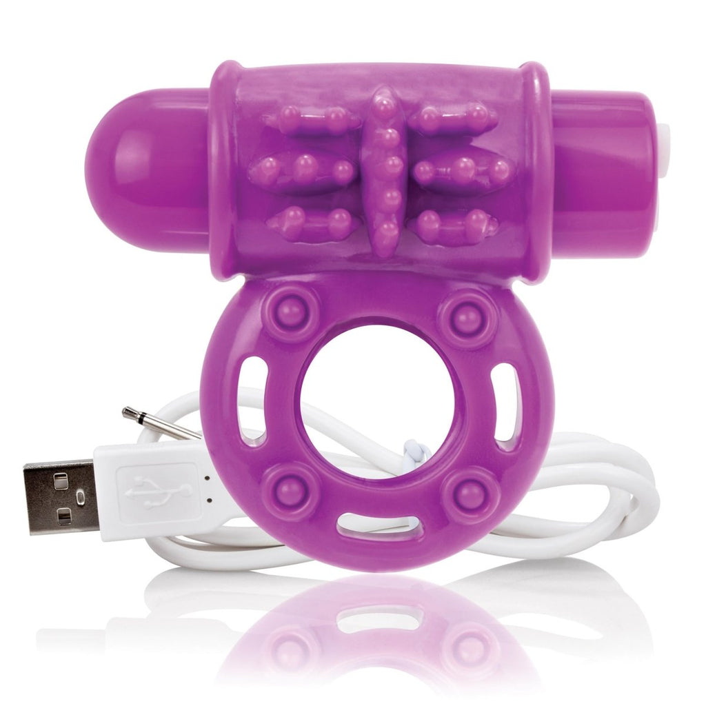 Charged Owow Rechargeable Vibe Ring - Purple - TruLuv Novelties
