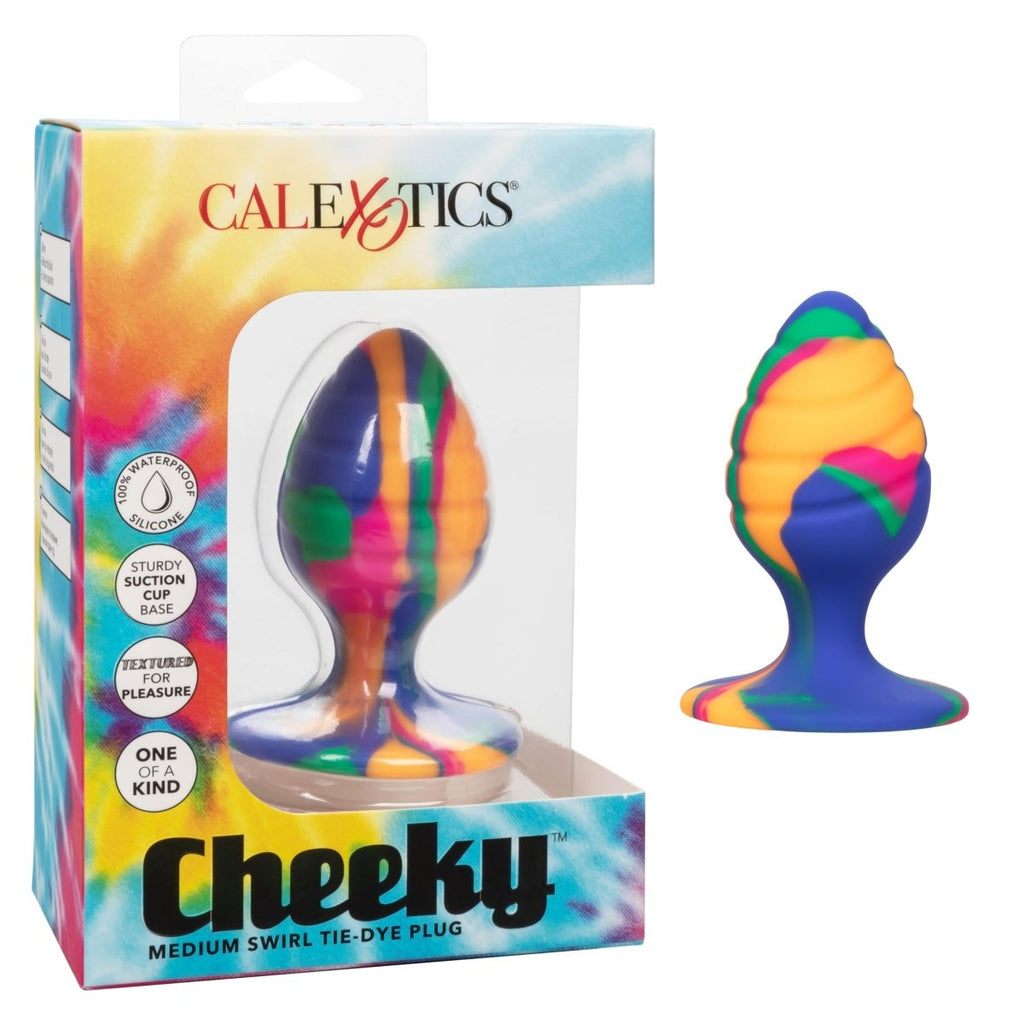 Cheeky Medium Swirl Tie-Dye Plug - TruLuv Novelties