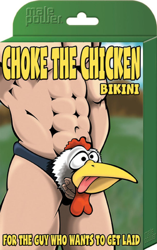 Choke the Chicken Bikini - One Size - Black - TruLuv Novelties