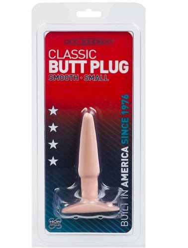 Classic Butt Plug Smooth - Small - White - TruLuv Novelties