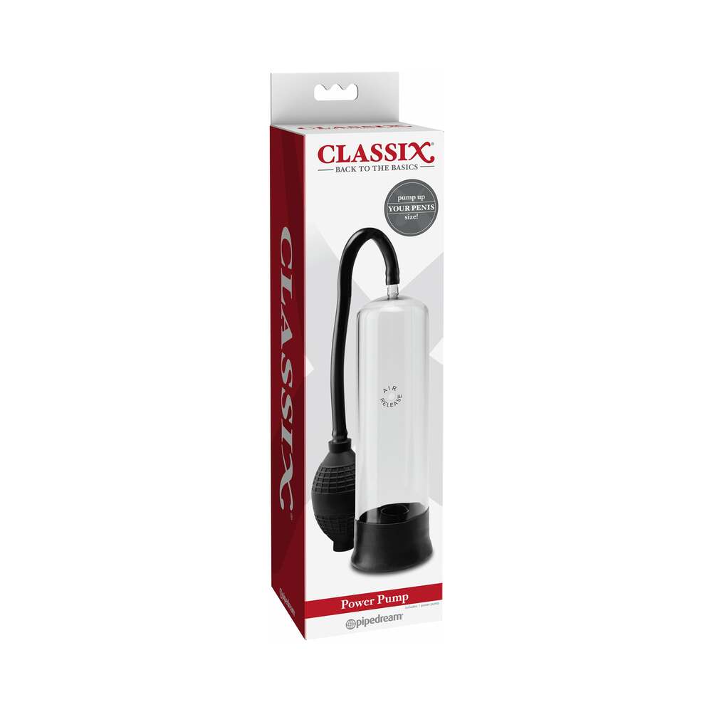 Classix Power Pump Clear/Black - TruLuv Novelties