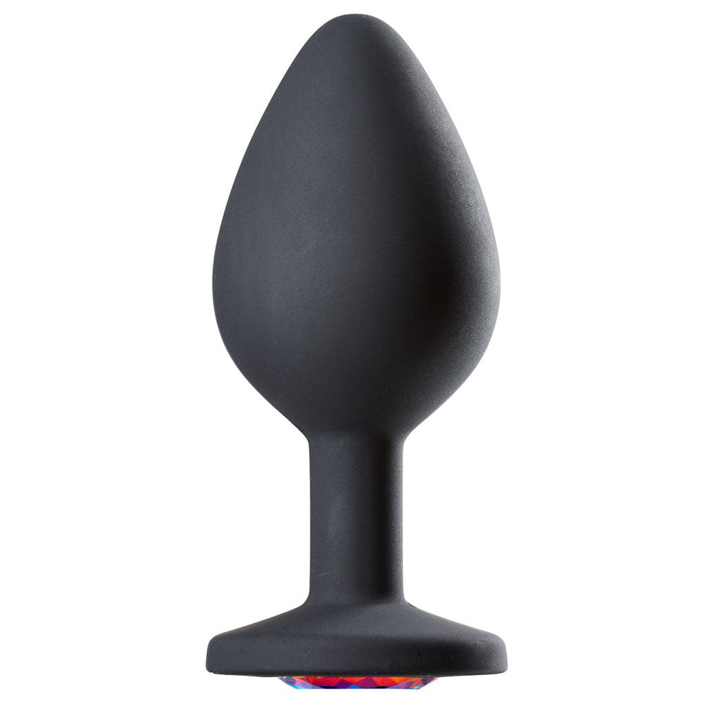 Cloud 9 Novelties Gems Jeweled Silicone Anal Plug - Medium - TruLuv Novelties