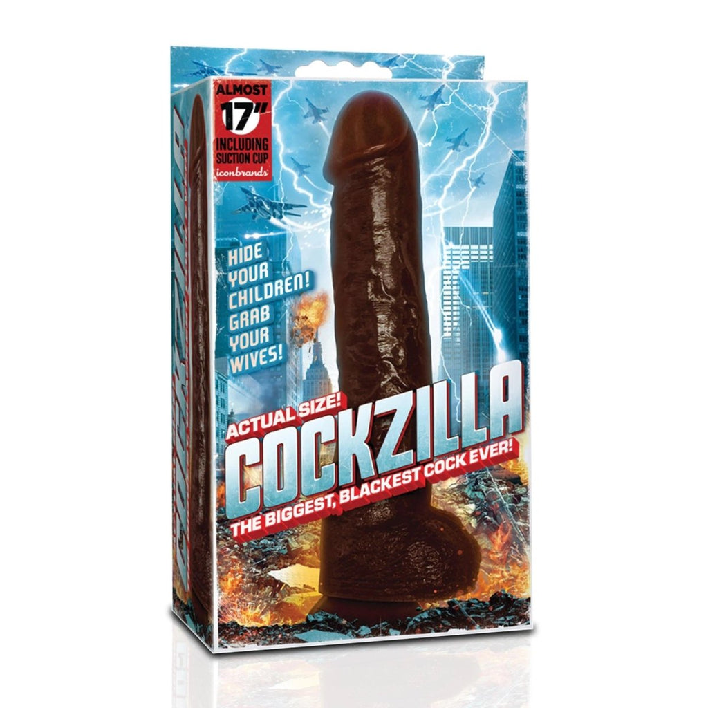 Cockzilla - Massive Nearly 17 Inch Realistic Black Colossal Cock - TruLuv Novelties