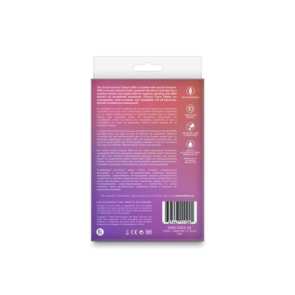 Colours Curve Vibrating 5" Dildo - Pink - TruLuv Novelties