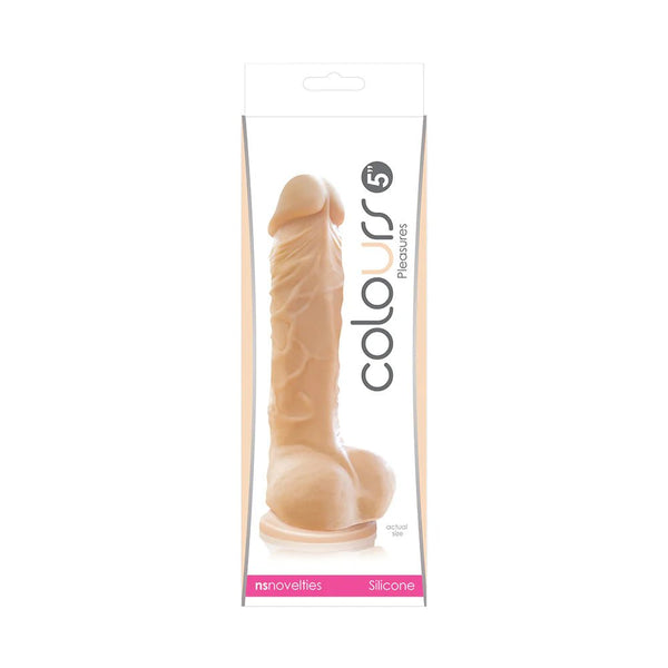 Colours Pleasures 5 in. Dildo Beige - TruLuv Novelties