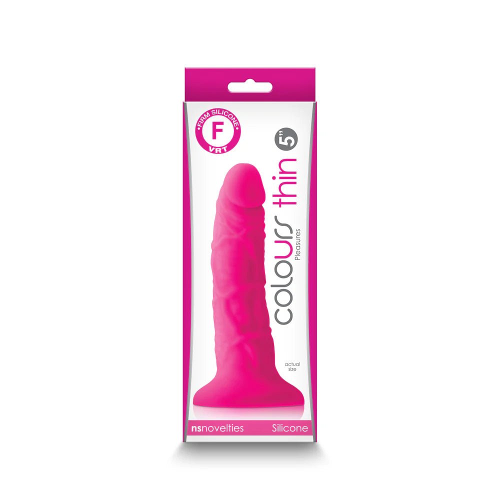 Colours Pleasures Thin 5 in. Dildo Pink - TruLuv Novelties