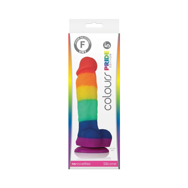Colours Pride Edition 5 in. Dildo Rainbow - TruLuv Novelties