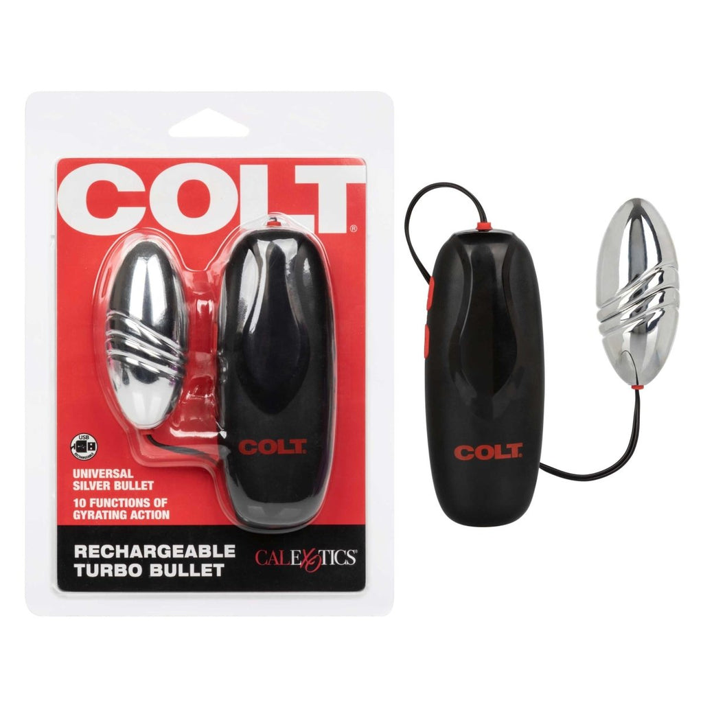 Colt Rechargeable Turbo Bullet - Silver - TruLuv Novelties