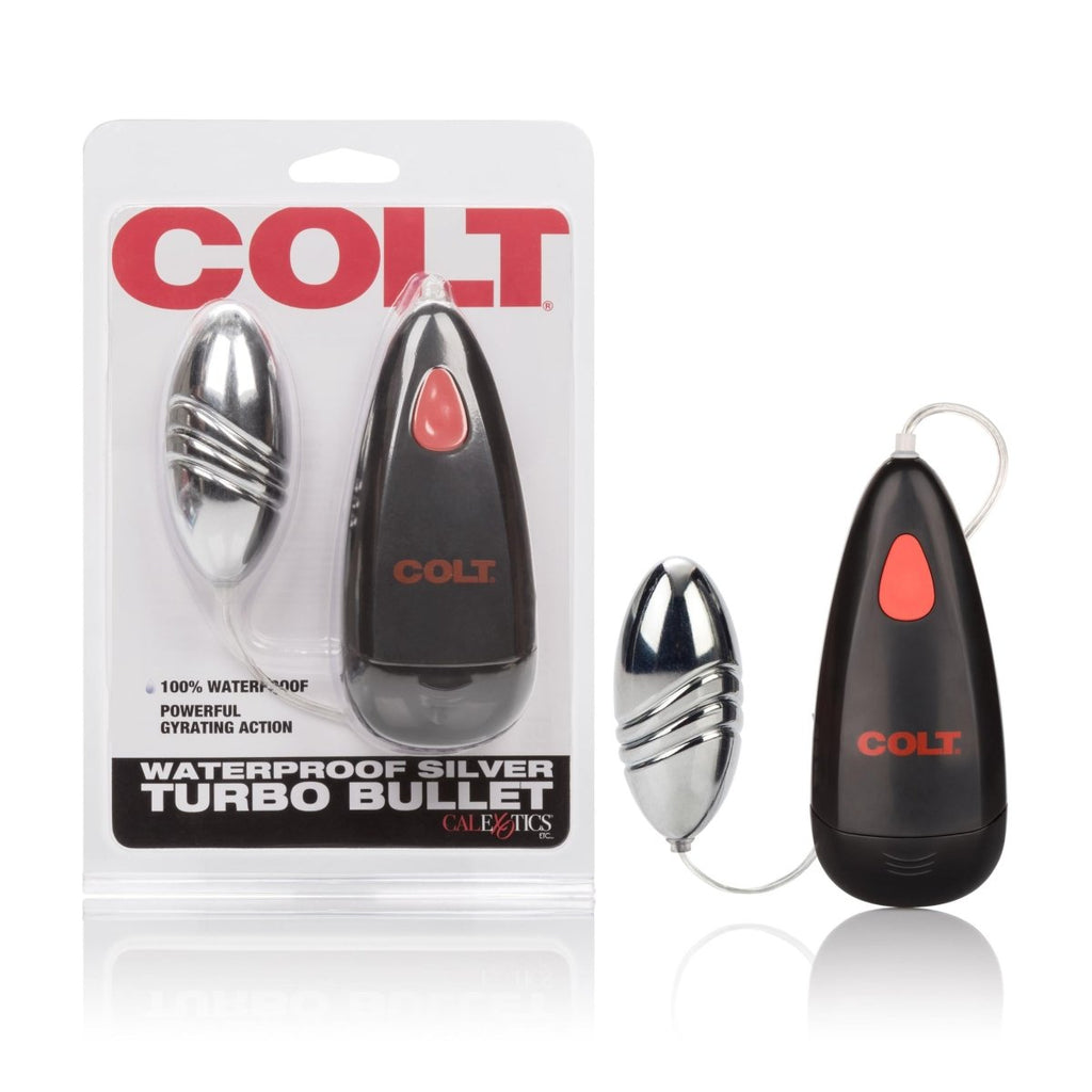 Colt Waterproof Silver Turbo Bullet - TruLuv Novelties