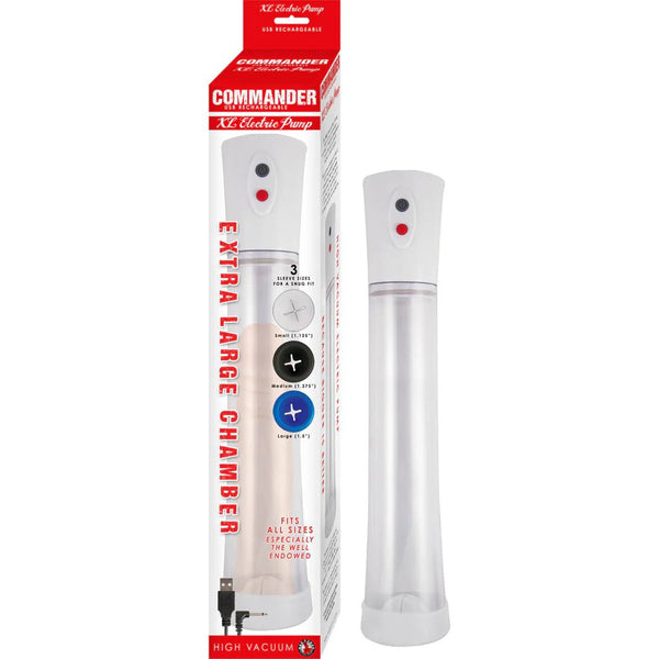 Commander Extra Large Electric Pump White - TruLuv Novelties