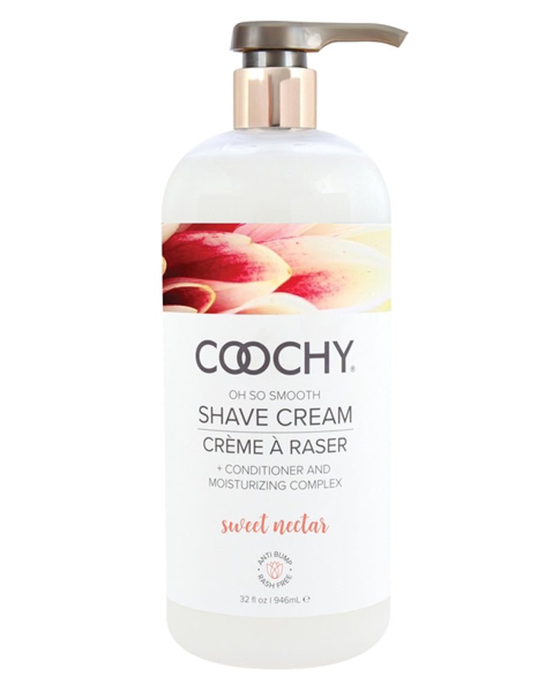 Coochy Oh So Smooth Shave Cream - Sweet Nectar - 32 Fl. Oz. - TruLuv Novelties