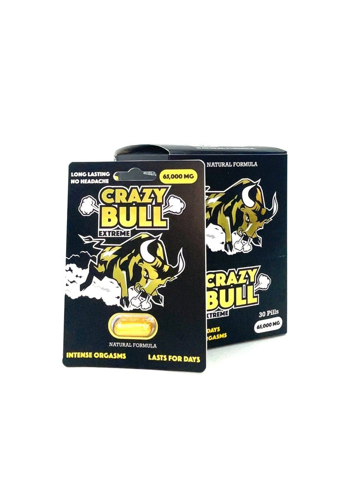 Crazy Bull 30 Pill Box Display - TruLuv Novelties