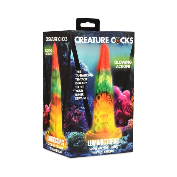 Creature Cocks Luminoctopus Glow - in - the - Dark Tentacle Dildo - TruLuv Novelties