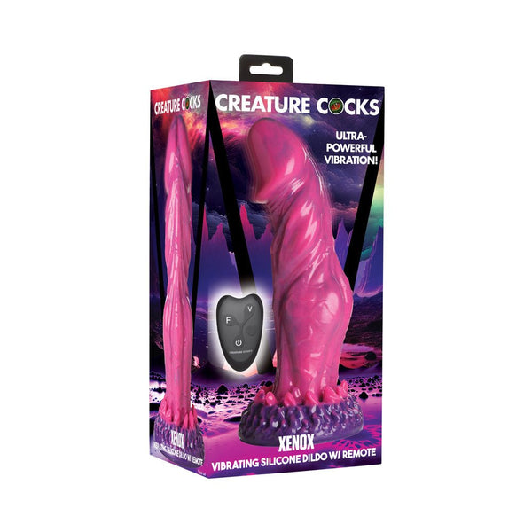 Creature Cocks Xenox Vibrating Silicone Dildo with Remote - TruLuv Novelties