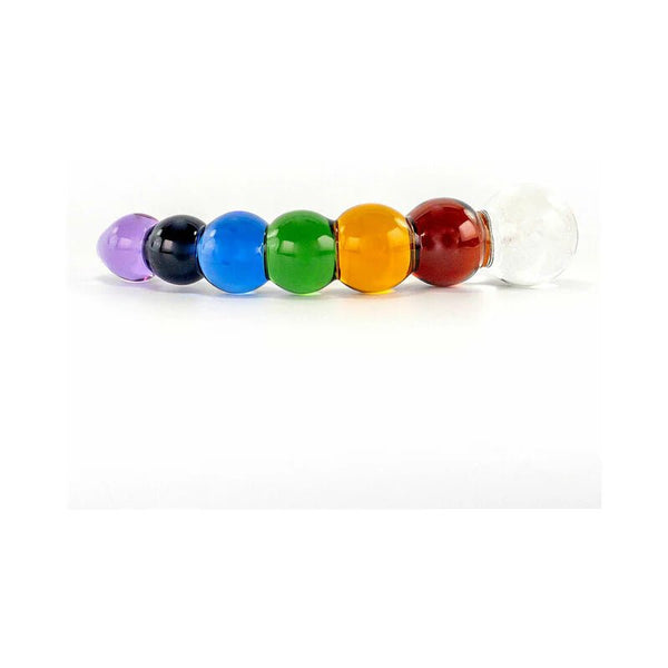 Crystal Delights Rainbow Bubble Dildo with Dichrioic Bulb - TruLuv Novelties
