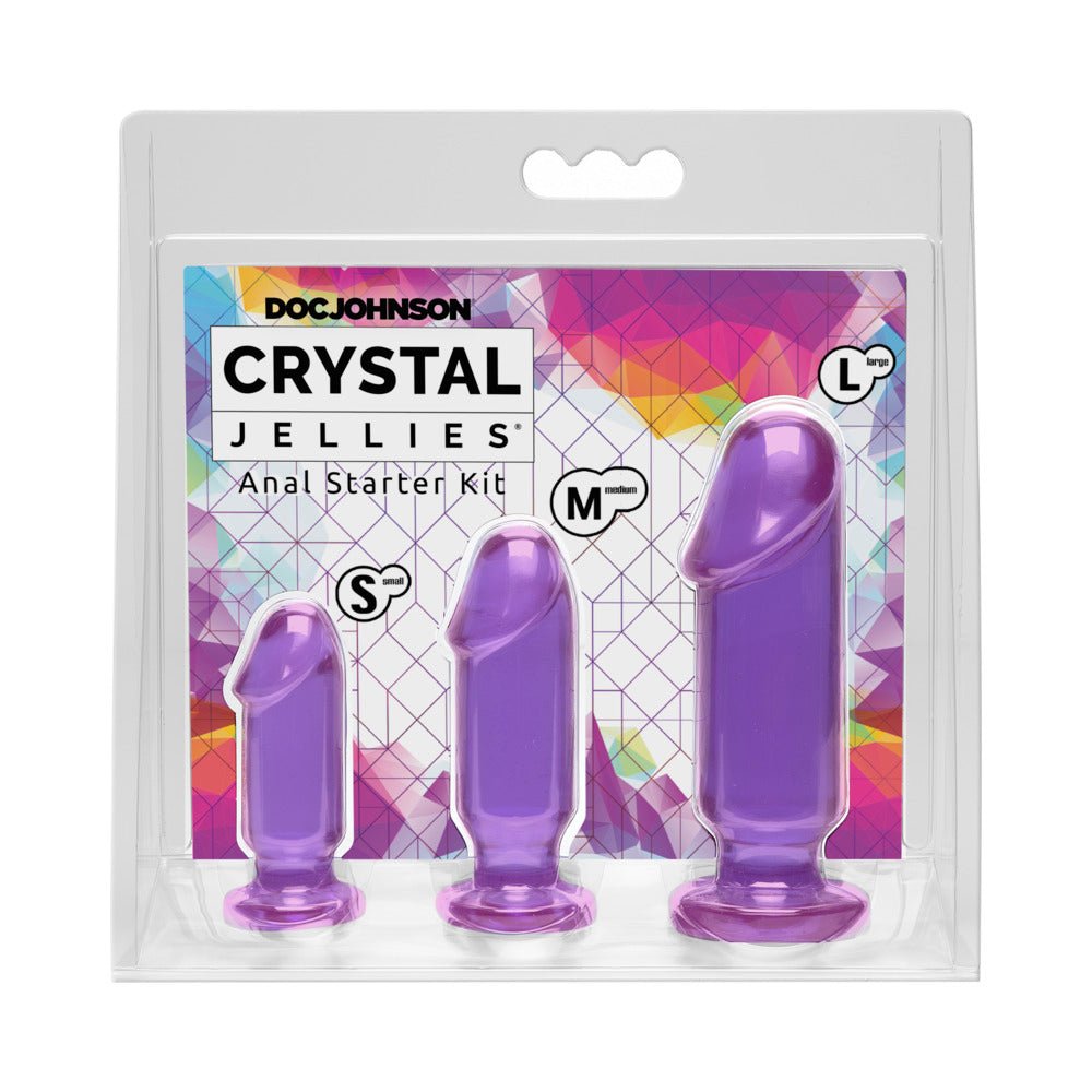 Crystal Jellies - Anal Starter Kit Purple - TruLuv Novelties