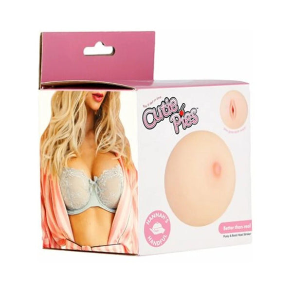 CutiePies Hannah's Handful Boobie Stroker Beige - TruLuv Novelties
