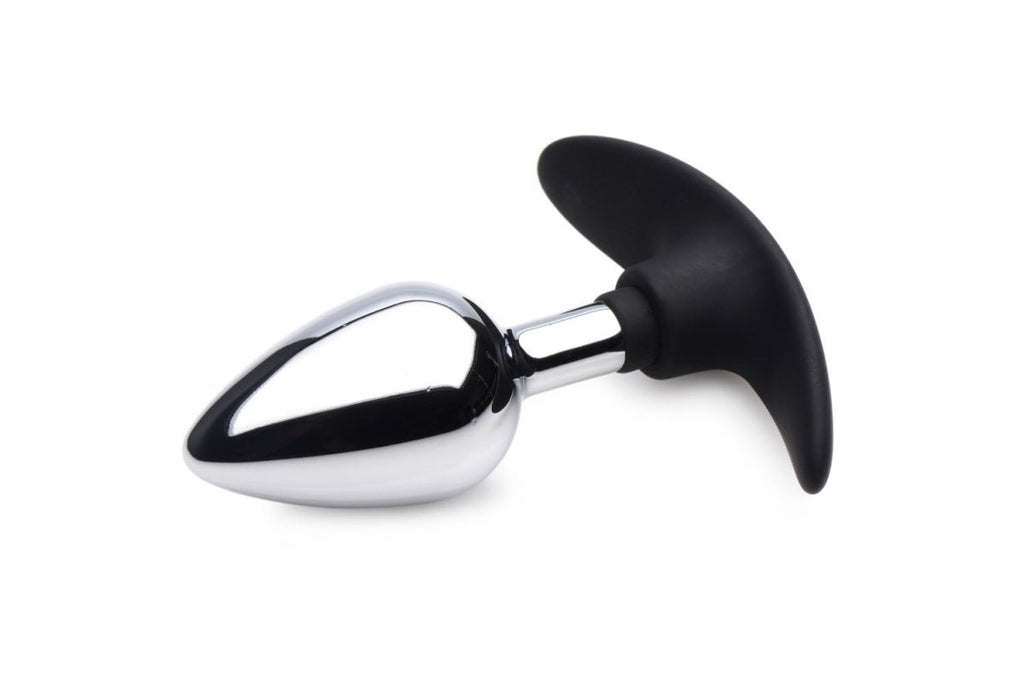 Dark Invader Metal and Silicone Anal Plug - Medium - TruLuv Novelties