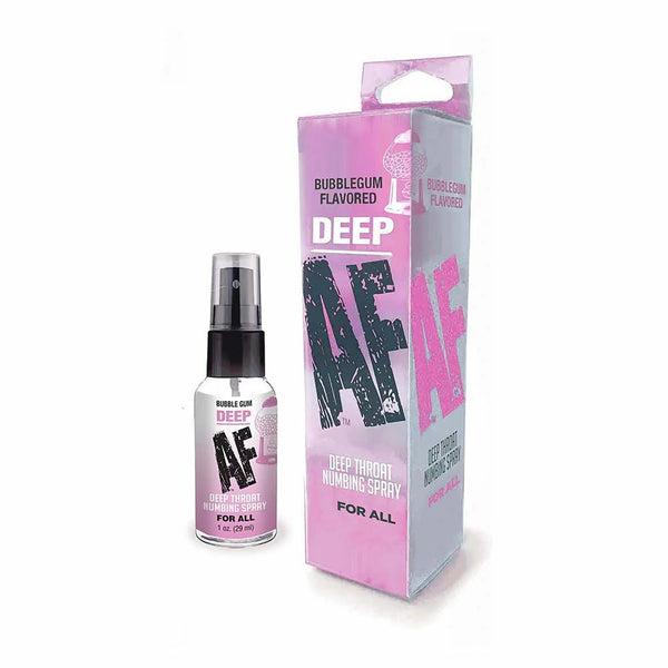 Deep AF Numbing Deep Throat Spray Bubblegum 1 oz. - TruLuv Novelties