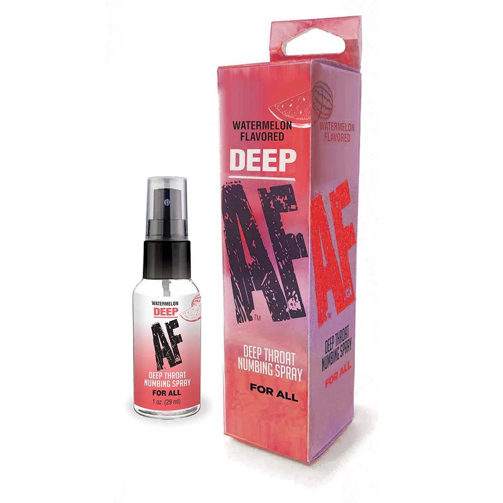 Deep AF Watermelon Flavored Deep Throat Numbing Spray 1 oz. - TruLuv Novelties