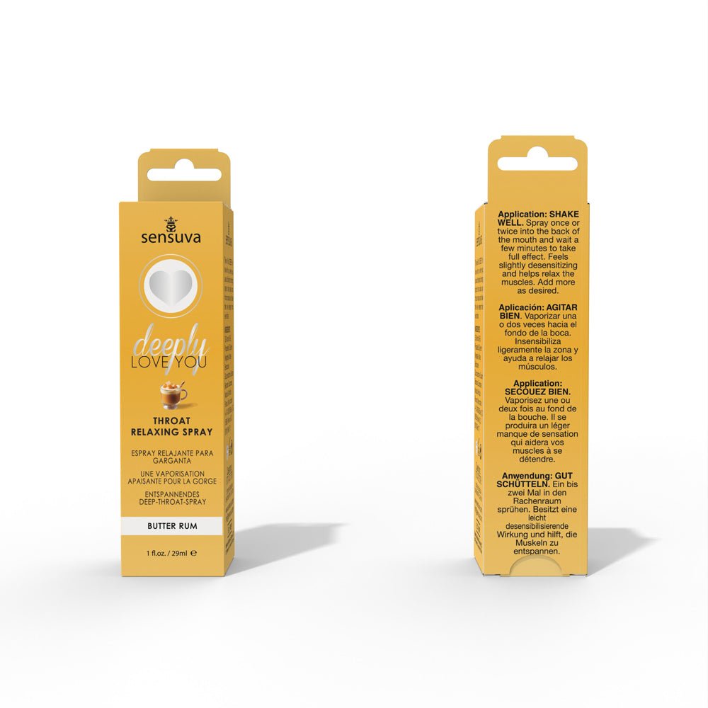 Deeply Love You Throat Relaxing Spray - Butter Rum - 1 Fl. Oz. - TruLuv Novelties