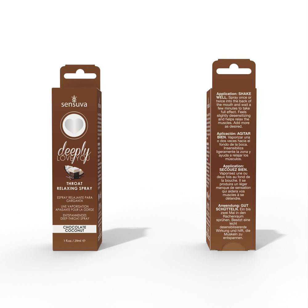 Deeply Love You Throat Relaxing Spray - Chocolate Coconut - 1 Fl. Oz. - TruLuv Novelties