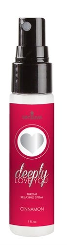 Deeply Love You Throat Relaxing Spray - Cinnamon Roll - 1 Fl. Oz. - TruLuv Novelties