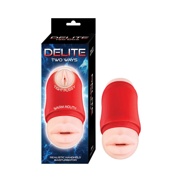 Delite Two Ways Mouth & Vagina Beige - TruLuv Novelties