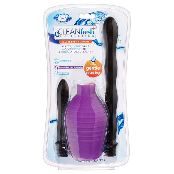Deluxe Anal Enema Douche Kit 10.8 Oz Ez Squeeze Bulb - TruLuv Novelties