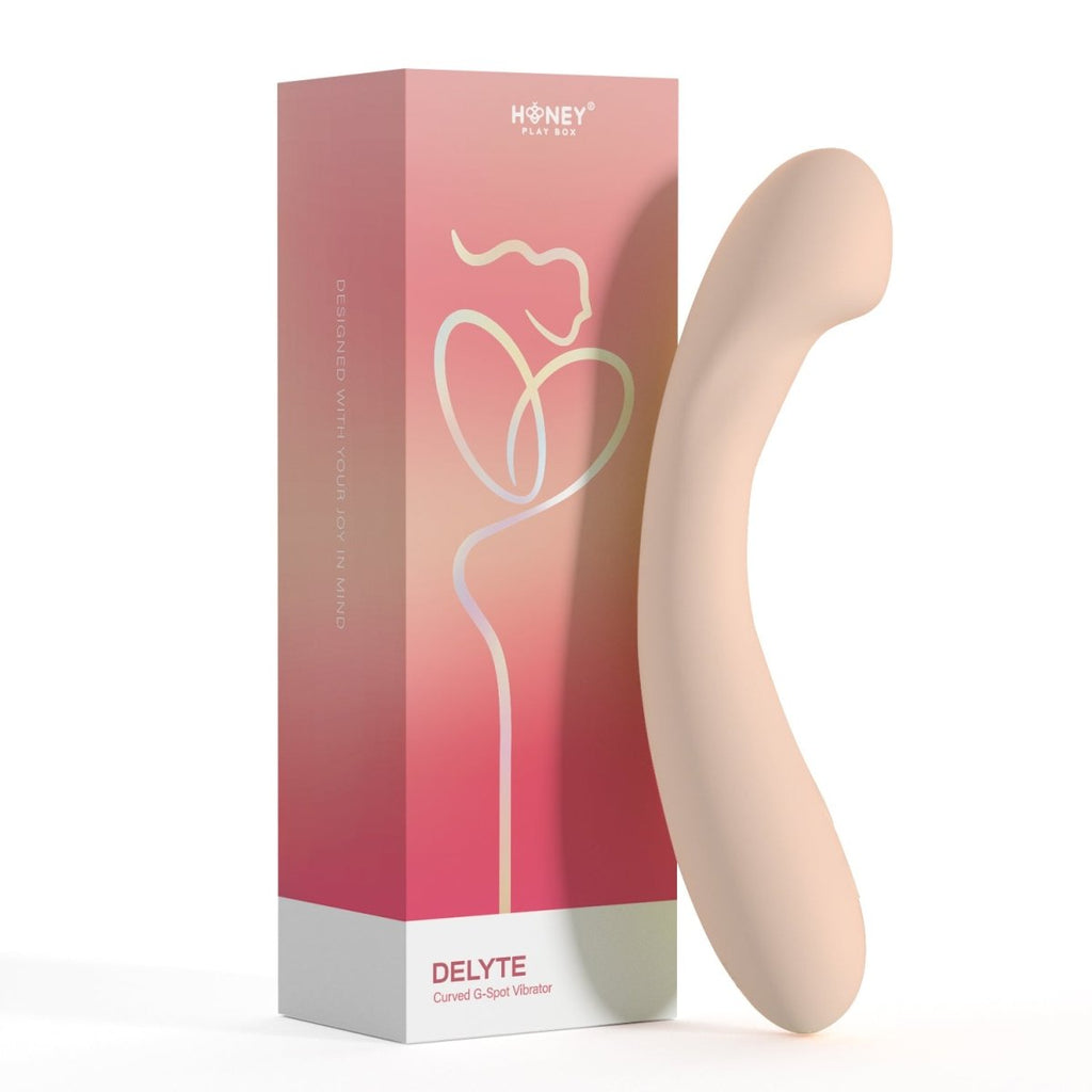 Delyte - Curved G - Spot Vibrator - Flesh - TruLuv Novelties