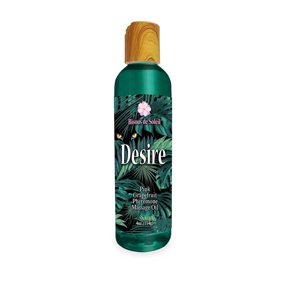 Desire Pheromone Massage Oil Pink Grapefruit 4 oz. - TruLuv Novelties