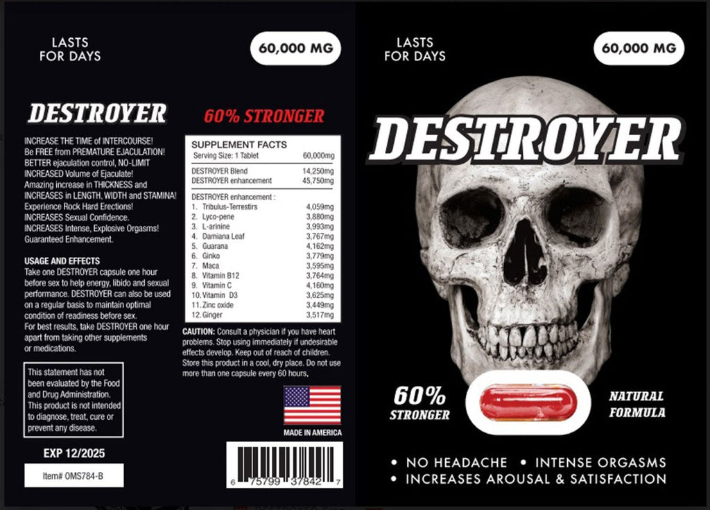 Destroyer 30 Pill Box - TruLuv Novelties